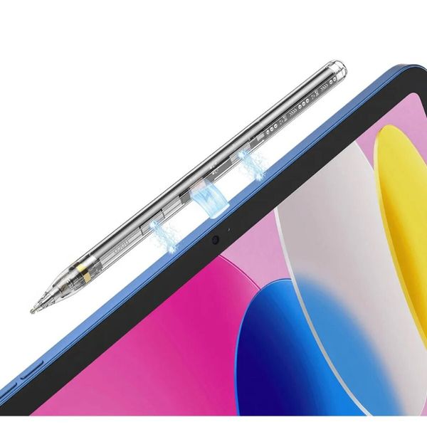 Стилус HOCO GM110 Transparent Explore Series Active Pad dedicated capacitive pen transparent black (6942007616744 ) 48730 фото