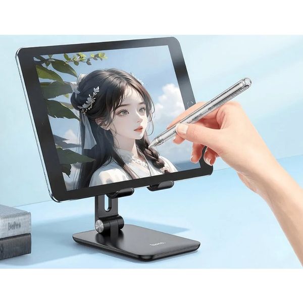 Стилус HOCO GM110 Transparent Explore Series Active Pad dedicated capacitive pen transparent black (6942007616744 ) 48730 фото