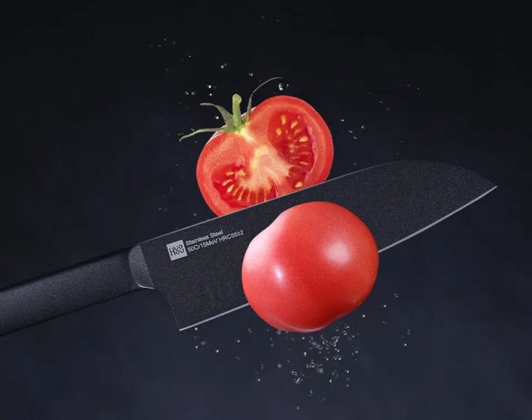 Набір ножів з 2 предметів Xiaomi HuoHou Heat Knife Set Black 2 pcs (HU0015) 50358 фото