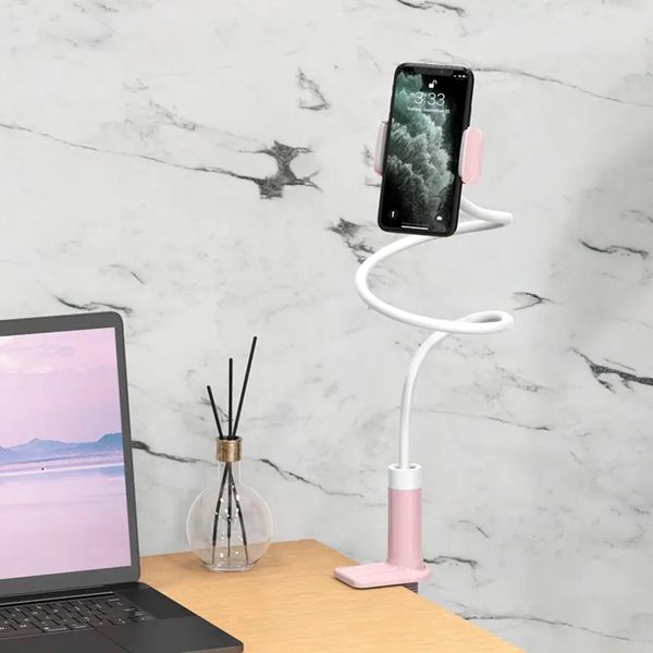 Тримач для мобільного HOCO PH23 Balu mobile phone stand Pink White (6931474719416) 41538 фото