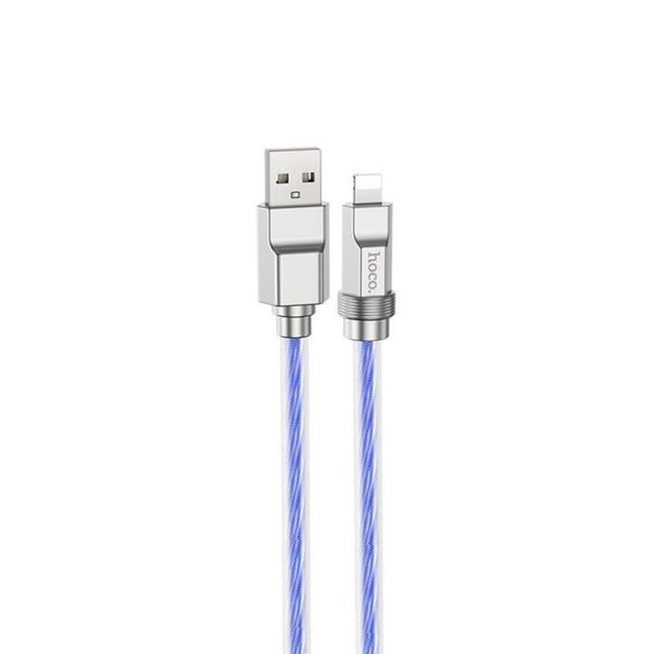 Кабель HOCO U113 Solid silicone charging data cable iP Blue (6931474790057) 44082 фото