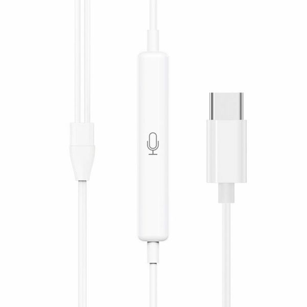 Наушники HOCO M80 Оригинальные серии earphones для Type-C display set(20PCS) White (6931474736666) 23939 фото