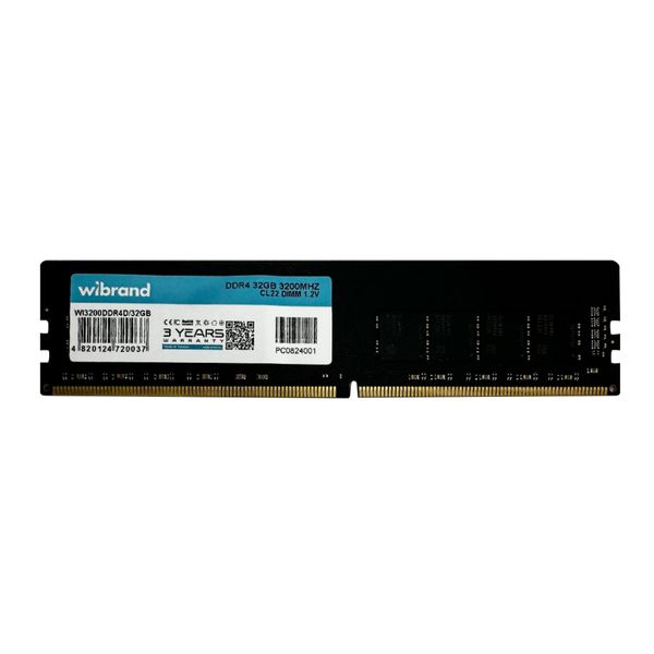 DDR4 Wibrand 32GB 3200MHz CL22 DIMM (WI3200DDR4D/32GB) 50668 фото