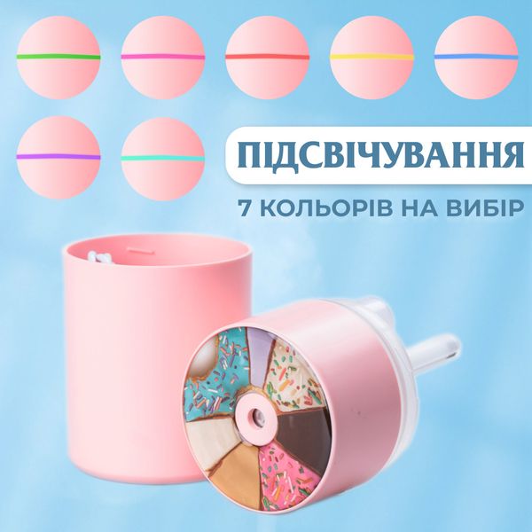 Зволожувач повітря Happy Life H2O Humidifier 450ml зволожувачі повітря Рожевий 2073772041 фото