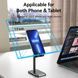 Тримач для телефону Height Adjustable Desktop Cell Phone Stand Black Aluminum Alloy Type (KCQB0) (KCQB0) 49952 фото 5