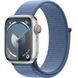 Apple Watch Series 9 41mm (GPS+LTE) Silver Aluminum Case with Winter Blue Sport Loop (MRHX3) 00000046819-001 фото 1