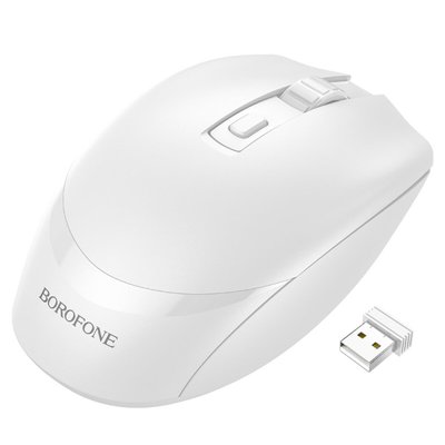 Миша BOROFONE BG7 Platinum 2.4G business wireless mouse White (BG7W) 41699 фото