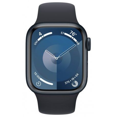 Apple Watch Series 9 45mm (GPS) Midnight Aluminum Case with Midnight Sport Band - Size M/L (MR9A3) 00000043693-001 фото