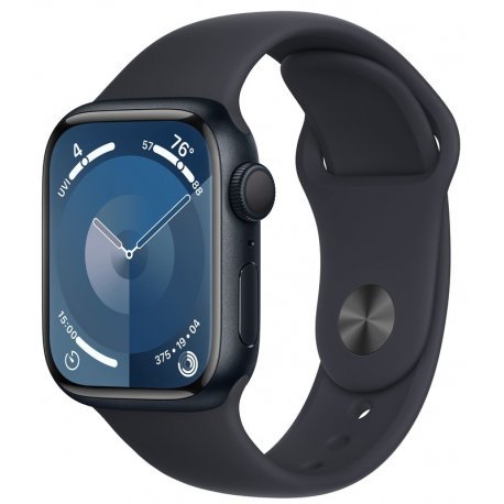 Apple Watch Series 9 45mm (GPS) Midnight Aluminum Case with Midnight Sport Band - Size M/L (MR9A3) 00000043693-001 фото