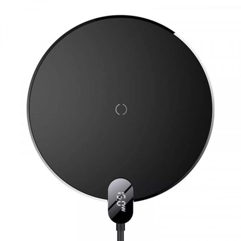 Беспроводное зарядное устройство для Baseus Digital LED Display Gen 2 Wireless Charger 15W Black (CCED000001) 49175 фото