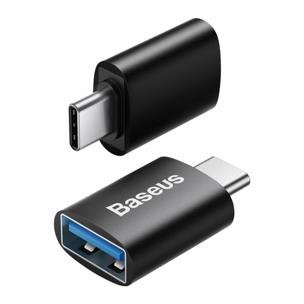 Адаптер Baseus Ingenuity Series Mini OTG Adaptor Type-C to USB-A 3.1 Black (ZJJQ000001) 15853 фото