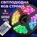 Стрічка світлодіодна з пультом GarlandoPro RGB 5050 водостійка 300 LED 5m led лента 1961183501 фото 2