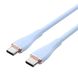 Кабель Vention USB 2.0 C Male to C Male 5A Cable 1M Light Blue Silicone Type (TAWSF) (TAWSF) 48045 фото 2