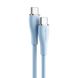 Кабель Vention USB 2.0 C Male to C Male 5A Cable 1M Light Blue Silicone Type (TAWSF) (TAWSF) 48045 фото 1