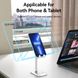 Тримач для телефону Height Adjustable Desktop Cell Phone Stand White Aluminum Alloy Type (KCQW0) (KCQW0) 49953 фото 6