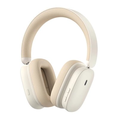 Навушники Baseus Bowie H1 Noise-Cancelling Wireless Headphones Rice White (NGTW230002) 22152 фото