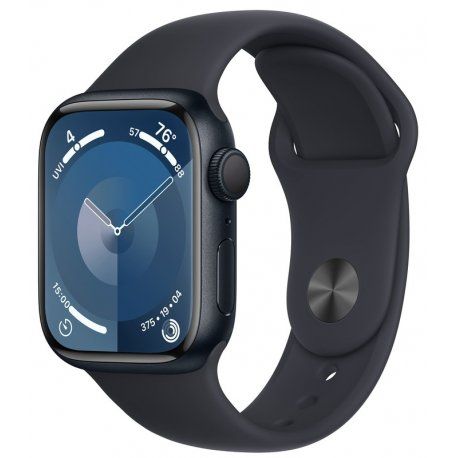 Apple Watch Series 9 45mm (GPS) Midnight Aluminum Case with Midnight Sport Band - Size S/M (MR993) 00000043695-001 фото