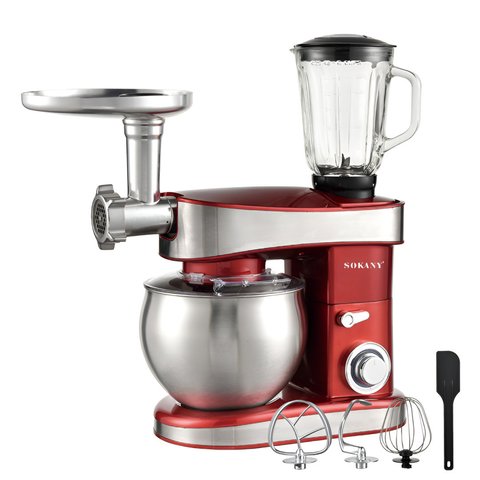 Кухонна машина Sokany SC-213C Stand Mixer 4-in-1 1200W 1890774612 фото