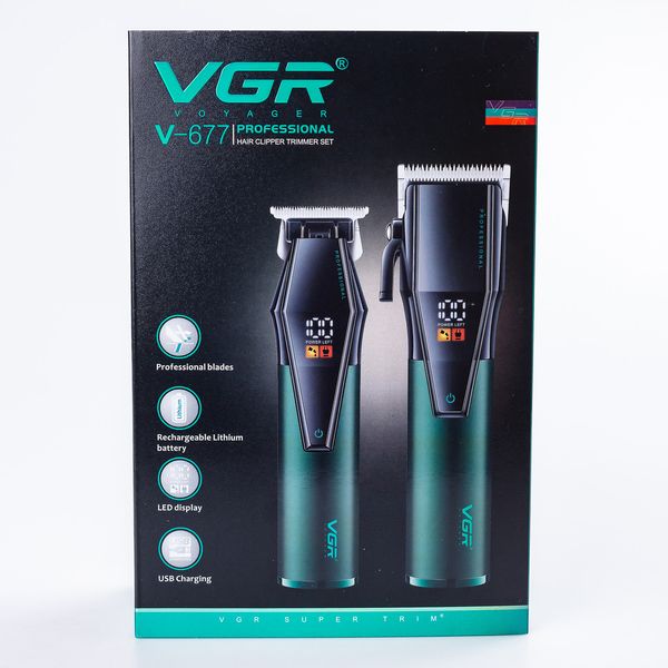 Набір для стрижки волосся VGR Professional Hair Clipper Trimer Set машинка для стрижки 2074068821 фото