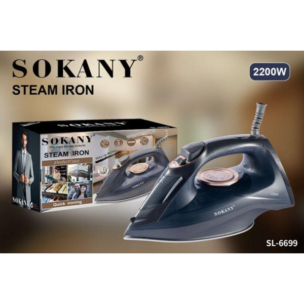 Праска з парогенератором Sokany Steam Iron 2200W праска парова 2144225826 фото