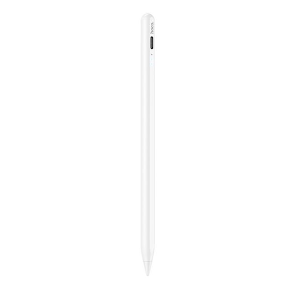 Стилус HOCO GM108 Smooth series fast charging capacitive pen for iPad White (6942007600569 ) 48950 фото