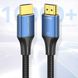 Кабель Vention Cotton Braided HDMI-A Male to Male HD v2.1 Cable 8K 2M Blue Aluminum Alloy Type (ALGLH) (ALGLH) 49779 фото 7