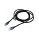 Кабель Vention Cotton Braided HDMI-A Male to Male HD v2.1 Cable 8K 2M Blue Aluminum Alloy Type (ALGLH) (ALGLH) 49779 фото 5