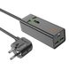 Мережевий подовжувач HOCO AC9A Talent PD30W(1C2A with 1 socket) desktop charger Black (6942007601634 ) 48999 фото 2