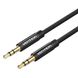 Кабель Vention Fabric Braided 3.5mm Male to Male Audio Cable 0.5M Black Metal Type (BAGBD) (BAGBD) 49887 фото 2