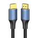 Кабель Vention Cotton Braided HDMI-A Male to Male HD v2.1 Cable 8K 2M Blue Aluminum Alloy Type (ALGLH) (ALGLH) 49779 фото 3