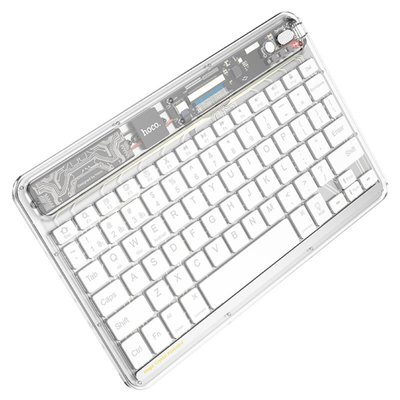 Клавіатура HOCO S55 Transparent Discovery edition wireless BT keyboard Citrus Color (6931474778895) 23964 фото