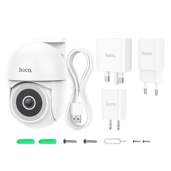 IP-камера відеоспостереження HOCO D2 outdoor PTZ HD camera White (6942007611688 ) 49042 фото