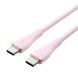 Кабель Vention USB 2.0 C Male to C Male 5A Cable 1M Pink Silicone Type (TAWPF) (TAWPF) 48047 фото 2