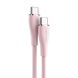 Кабель Vention USB 2.0 C Male to C Male 5A Cable 1M Pink Silicone Type (TAWPF) (TAWPF) 48047 фото 1