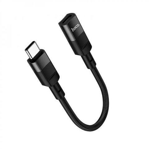 Кабель HOCO U107 Type-C male to iP female adapter cable(L=0.1m) Black (6931474789983) 33069 фото