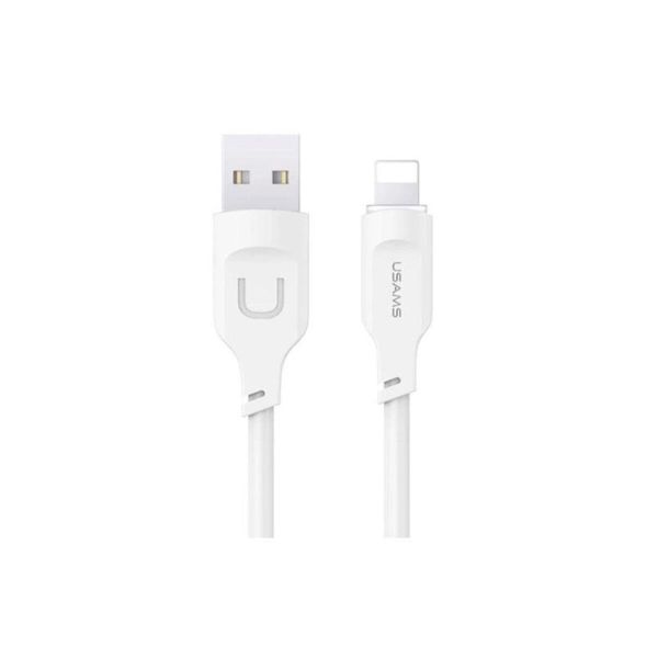 Кабель Usams US-SJ618 2.4A Lightning Charging & Data Cable -- Moe Series 1m White (SJ618USB02) 46310 фото