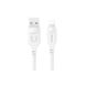 Кабель Usams US-SJ618 2.4A Lightning Charging & Data Cable -- Moe Series 1m White (SJ618USB02) 46310 фото 1