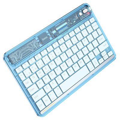 Клавіатура HOCO S55 Transparent Discovery edition wireless BT keyboard Citrus Color (6931474778895) 49018 фото