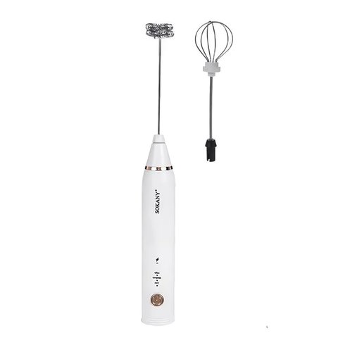 Спінювач молока Sokany SK-201A Hand Mixer USB 1200mAh White капучинатор для молока 1890865077 фото