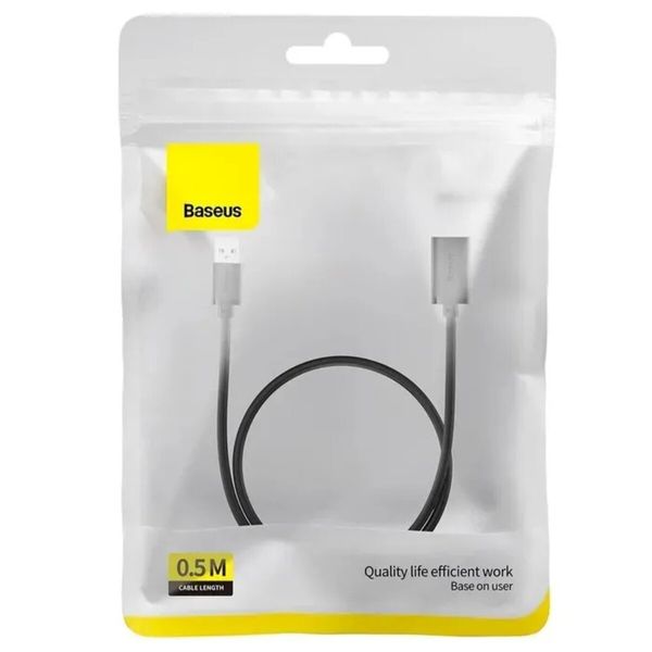 Кабель-подовжувач Baseus AirJoy Series USB2.0 Extension Cable 0.5m Cluster Black (B00631100111-00) 54638 фото