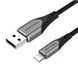 Кабель Vention USB 2.0 A to Lightning Cable 1M Gray Aluminum Alloy Type (LABHF) (LABHF) 48035 фото 1