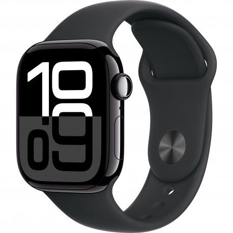 Apple Watch Series 10 42mm (GPS) Jet Black Aluminium Case with Black Sport Band - S/M (MWWE3QH/A) 1004908 фото