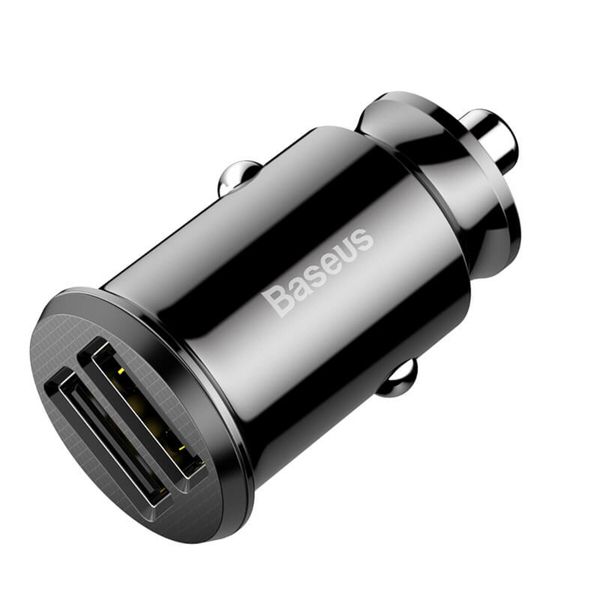 Автомобільний зарядний пристрій Baseus Grain Car Charger 3.1A Black (CCALL-ML01) 10413 фото