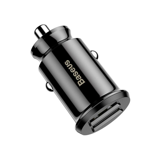 Автомобільний зарядний пристрій Baseus Grain Car Charger 3.1A Black (CCALL-ML01) 10413 фото