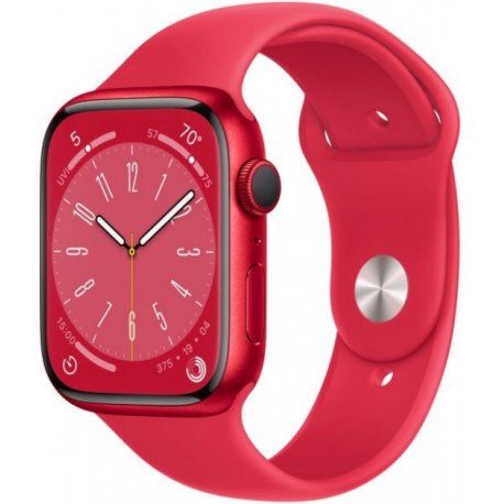 Apple Watch Series 8 45mm (GPS+LTE) (Product)Red Aluminum Case with (Product)Red Sport Band - Size S/M (MNVR3) 00000039929-001 фото