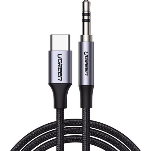 Кабель UGREEN CM450 USB-C Male to 3.5mm Male Audio Cable with Chip 1m (UGR-20192) 50174 фото