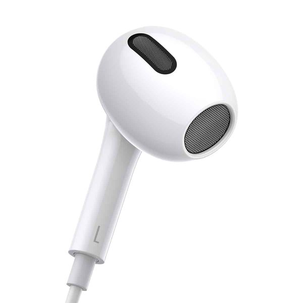 Наушники Baseus Encok 3.5mm lateral in-ear Wired Earphone H17 White (NGCR020002) 15842 фото