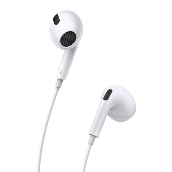 Наушники Baseus Encok 3.5mm lateral in-ear Wired Earphone H17 White (NGCR020002) 15842 фото