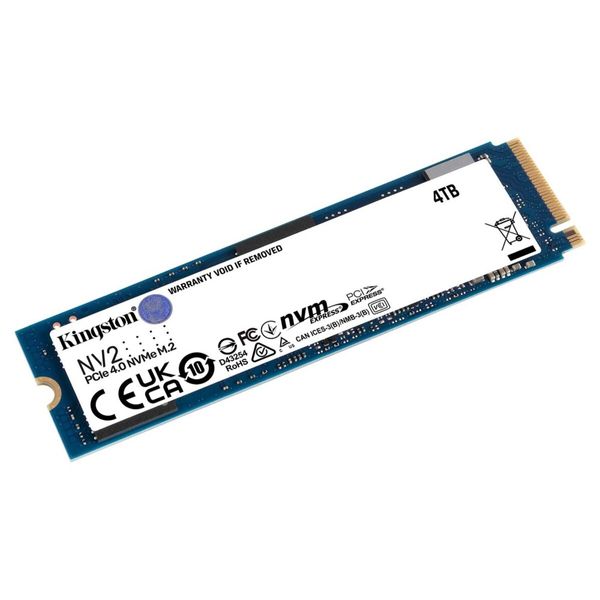 SSD M.2 Kingston NV2 4000GB NVMe 2280 PCIe 4.0 x4 3D NAND (SNV2S/4000G) 36084 фото