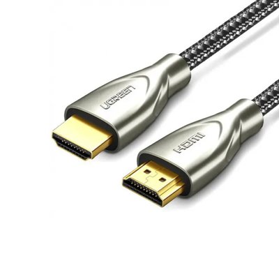 Кабель UGREEN HD131 HDMI Carbon Fiber Zinc Alloy Cable 1m (Gray) (UGR-50106) (UGR-50106) 42622 фото